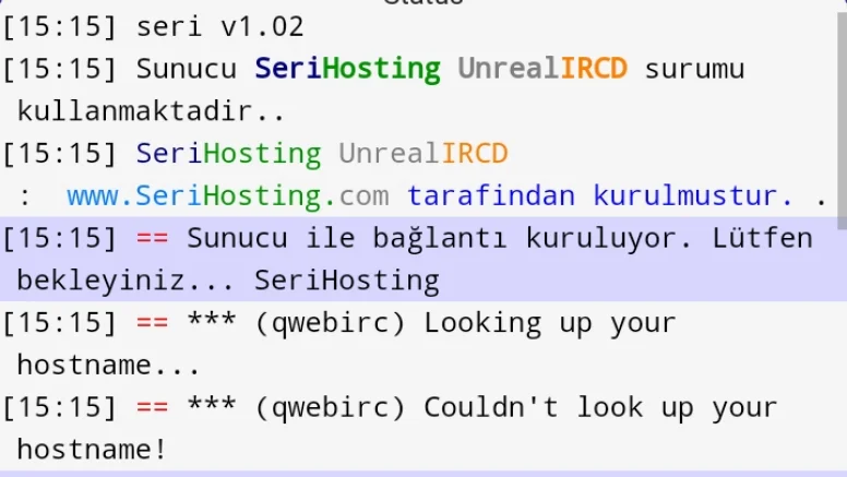 Qwebirc Applet Yeni. !